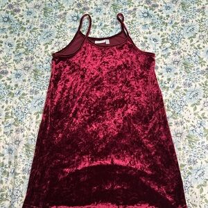 Place Velvet Wine Red Dress